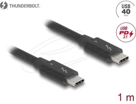 Delock 81249 Thunderbolt  4 kábel 40 gbps pd 3.1 240 w 1 m fekete kép