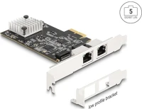 Delock 81261 Pci express x2 kártya - 2 x rj45 5 gigabit lan kép