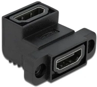 Delock 81308 Hdmi 2.0 -> hdmi 2.0 f/f easy 45 modul fekete 90° kép