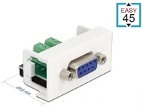 Delock 81350 D-sub 9pin -> terminal block 10pin f/f easy 45 modul fehér kép