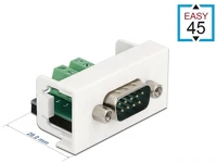 Delock 81351 D-sub 9pin -> terminal block 10pin m/f easy 45 modul fehér kép