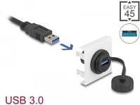 Delock 81410 easy 45 module superspeed usb 5 gbps (usb 3.2 gen 1) usb type-a anya, 45 x 45 kép