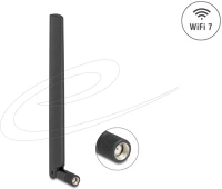 Delock 81452 wifi 7 antenna rp-sma-dugó 2,0 - 4,4 dbi 17 cm mindenirányú, dönthető kép