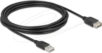Delock 81514 Usb 2.0 hosszabbítókábel easy usb type-a apa - easy usb type-a anya 3 m kép