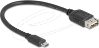 Delock 81516 Usb 2.0 kábel easy usb type micro apa - easy usb type-a anya 0,2 m kép