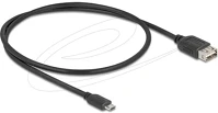 Delock 81517 Usb 2.0 kábel easy usb type micro apa - easy usb type-a anya 0,5 m kép