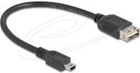 Delock 81522 Usb 2.0 kábel usb type mini-b apa - easy usb type-a anya 0,2 m kép