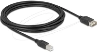Delock 81532 Usb 2.0 kábel usb type-b apa - easy usb type-a anya 3 m kép