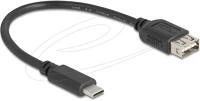 Delock 81534 Usb 2.0 kábel usb type-c  apa   easy usb type-a anya, 0,2 m kép
