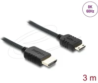 Delock 81689 koaxiális high speed hdmi kábel hdmi dugó - mini hdmi dugó 8k 60 hz kép