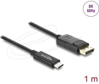 Delock 81701 koaxiális usb type-c  - displayport kábel (dp alt mode) 4k 60 hz fonott kép
