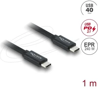 Delock 81706 Koaxiális usb 40 gbps kábel usb pd 3.1 240 w 1 m kép