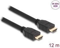 Delock 82007 Hdmi 2.1 -> hdmi 2.1 m/m video kábel 12m fekete kép