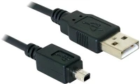 Delock 1,5 M APA-APA Kamera kábel usb-b mini 4 tűs - usb-a 1,5 m apa-apa kép