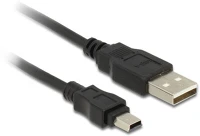 Delock 5-PIN Cable usb 2.0-a male > mini b 5-pin male 3 m kép
