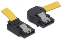 Delock 82523 Sata f/f adatkábel 0.3m jobb/fel sárga kép