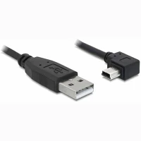 Delock USB MINI-B 5PIN Usb kábel 2 m usb a mini-usb b fekete kép