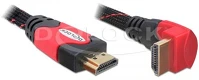 Delock A-A APA/APA 5,0M Delock High Speed HDMI Ethernet kábel, A-A apa/apa 5,0m hajlított kép