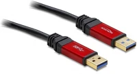 Delock 82745 Usb-a 3.0 - usb-a 3.0 m/m adatkábel 2m fekete premium