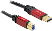 Delock 82756 Usb 3.0 a - usb 3.0 b (apa - apa) prémium kábel 1 m kép