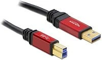 Delock 82758 Usb 3.0-a > b apa / apa, 3 m prémium kábel kép