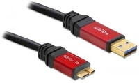 Delock 82762 Usb 3.0-a > mikro-b apa / apa, 3 m prémium kábel kép