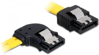 Delock 82825 Dl kábel sata 6 gb/s bal / egyenes kábel fém rögzítő 50 cm kép