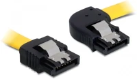Delock 82829 Kábel sata 6 gb/s jobb / egyenes kábel fém rögzítő 50 cm kép