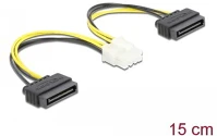 Delock 15 TŰS 60115 átalakító (sata 15 tűs – molex 4 tűs) kép