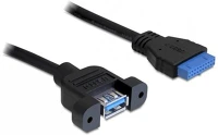Delock 0.5M USB 3.0 F/F Usb 3.0 pin header female > 1x usb 3.0-a female kép