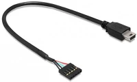 Delock 83170 Usb 2.0 pin fejes anya > usb mini apa kábel - 30 cm kép