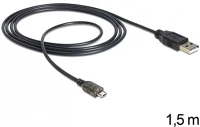 Delock 83272 Usb apa - micro usb-b apa adat- és tápkábel, led jelzőfénnyel kép