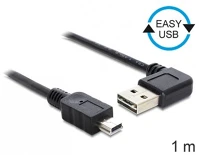 Delock 83378 Easy-usb 2.0 -a apa hajlított > usb 2.0 mini apa kábel, 1 m kép