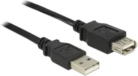 Delock 83401 Usb a m/f adatkábel hosszabbító 0.5m fekete kép