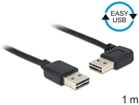 Delock 83464 Easy-usb 2.0-a apa > apa kábel, 90°-ban forgatott, 1 m kép