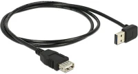 Delock 83547 Usb 2.0 m - usb 2.0 f hosszabbítókábel 1m - fekete kép