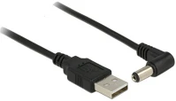 Delock DC 5.5 Cable usb power > dc 5.5 x 2.1 mm male 90° 1.5 m kép