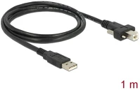 Delock 83594 Usb-a 2.0 -> usb-b 2.0 m/m adatkábel 1m fekete kép