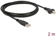 Delock 83595 Usb-a 2.0 -> usb-b 2.0 m/m adatkábel 2m fekete kép
