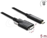 Delock 83623 aktív optikai kábel usb 10 gbps usb type-c  apa > usb 10 gbps micro-b kép