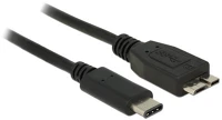 Delock 83676 Usb-c -> usb-b 3.1 micro m/m adatkábel 0.5m fekete kép