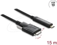 Delock 83681 aktív optikai kábel usb 10 gbps usb type-c  apa > usb 10 gbps micro-b kép