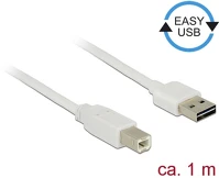 Delock 83686 Easy-usb a -> usb-b 2.0 m/m adatkábel 1m fehér kép
