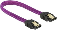 Delock 83689 Sata3 -> sata3 f/f adatkábel 0.2m lila premium kép