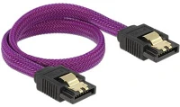 Delock 83690 Sata 3 f/f adatkábel 0.3m premium lila kép