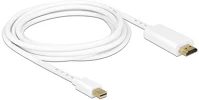 Delock 83708 Displayport mini -> hdmi m/m video jelkábel 3m fehér kép