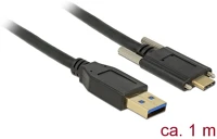 Delock 83718 Usb-a 3.2 gen2 -> usb-c 3.2 gen2 m/m adatkábel 1m fekete kép
