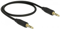Delock 83742 Jack stereo 3,5mm m/m audio kábel 0.5m fekete kép