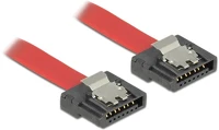 Delock 83832 Sata 3 f/f adatkábel 0.1m flexi piros kép
