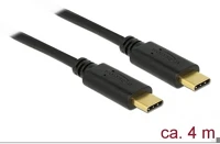 Delock 83868 Usb-c -> usb-c m/m adatkábel 4m fekete 3a kép